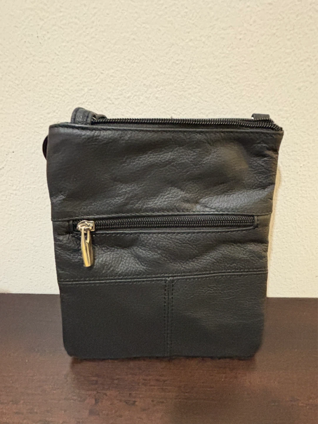 NEW Black Genuine Leather Crossbody Bag - photo 3