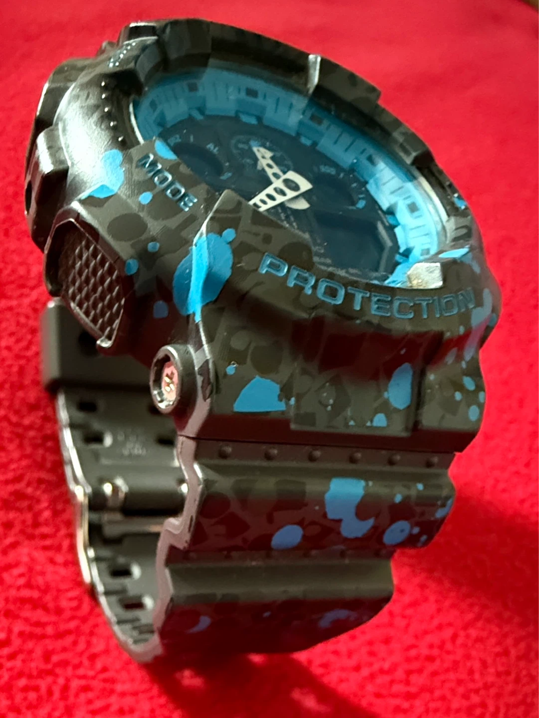 Casio G-Shock GA-100ST Watch with Custom Spray Paint Design - photo 2