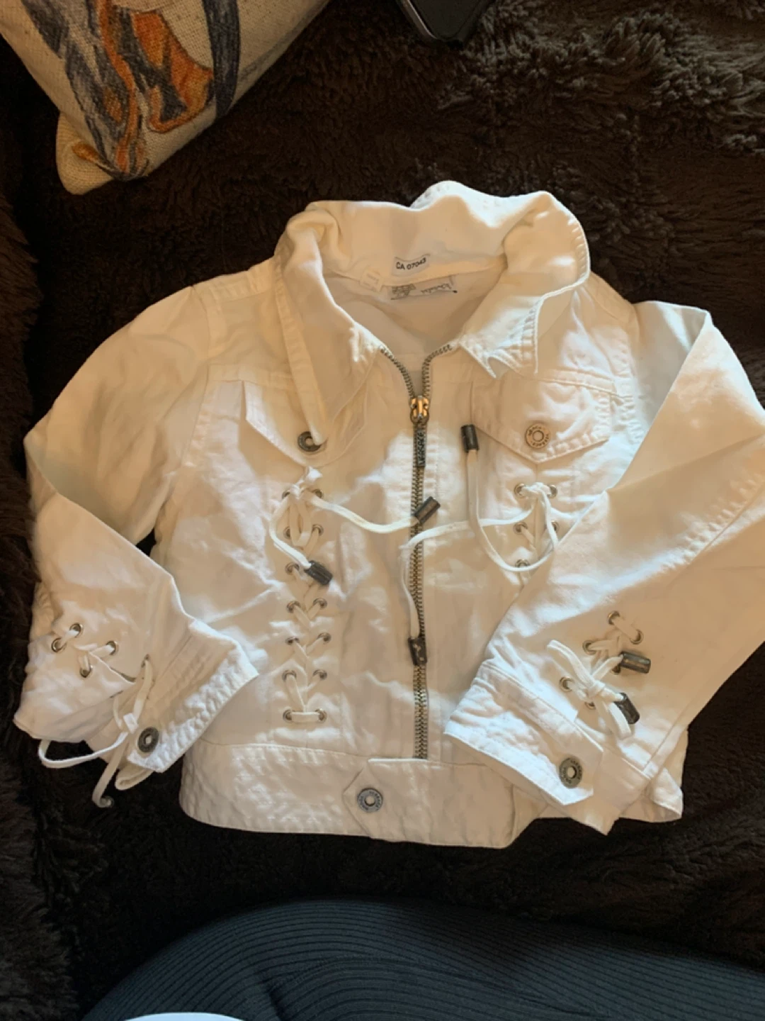 Versace White Jacket for Kids - Size 2 - photo 2