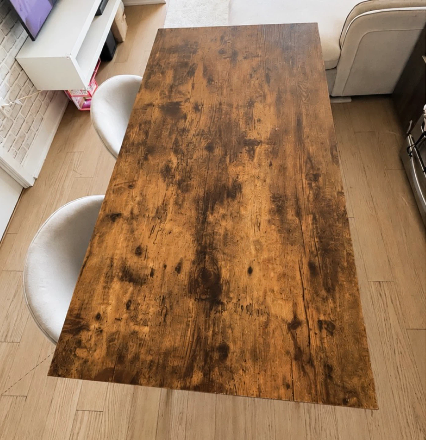 2 Wayfair Bar Chairs with a Rustic Bar Table Set with 2 Stools - photo 2