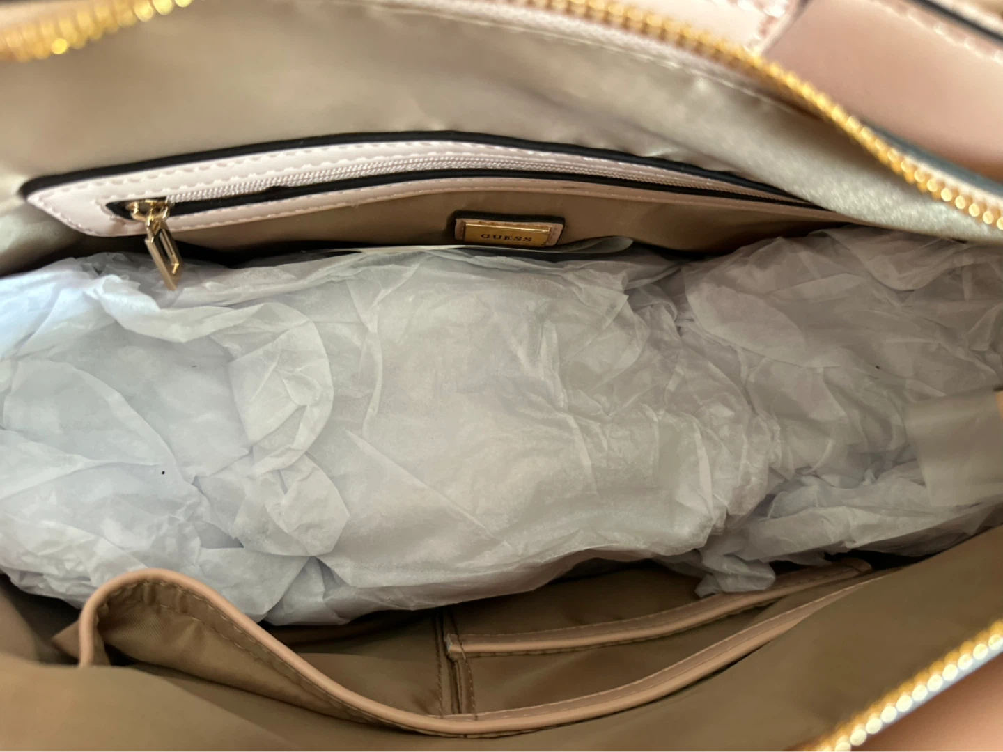 *NEW* GUESS Zakaria Debossed Logo Satchel, Rose Pink - photo 5