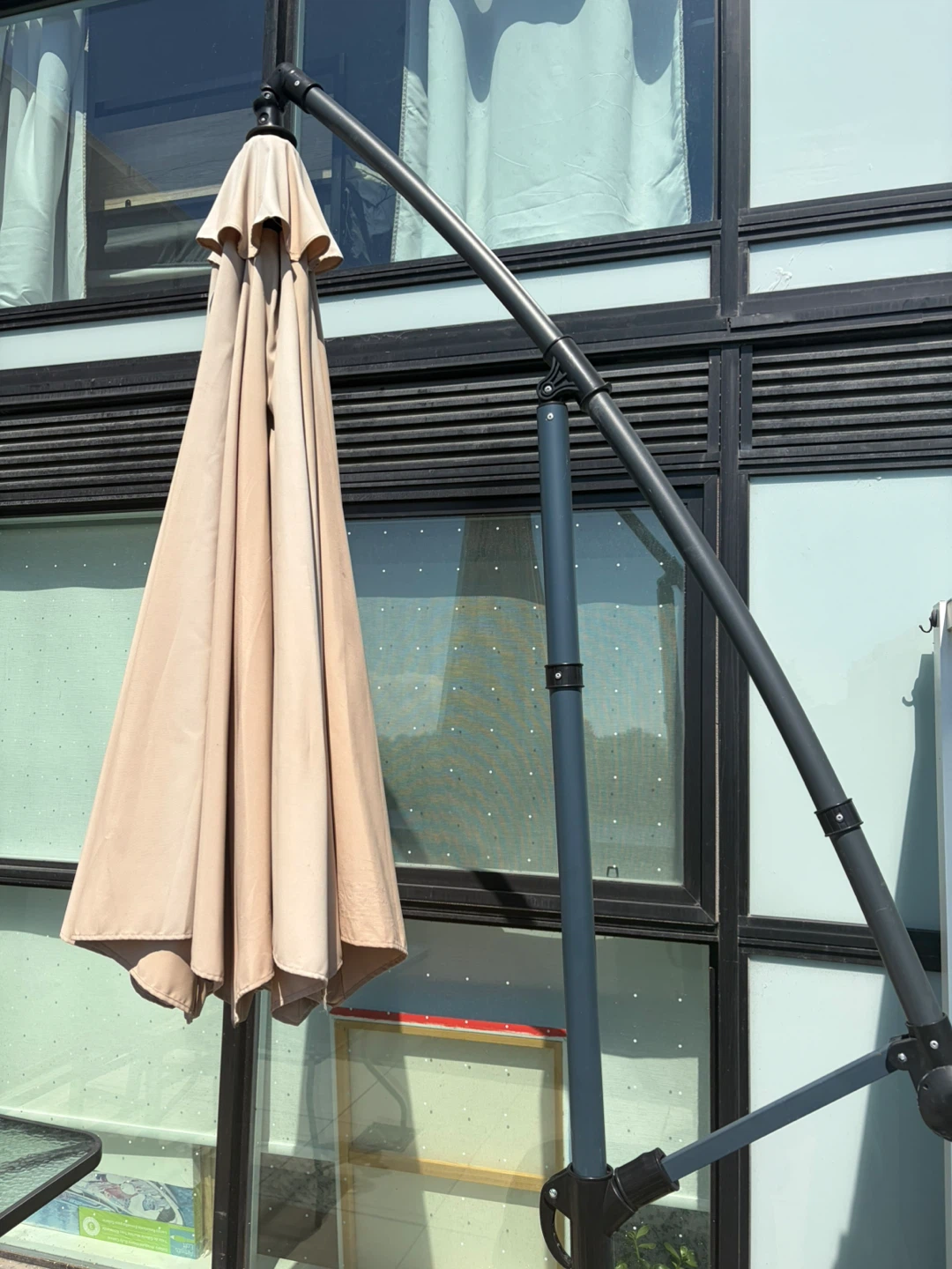 Cantilever Patio Umbrella with Base - photo 2