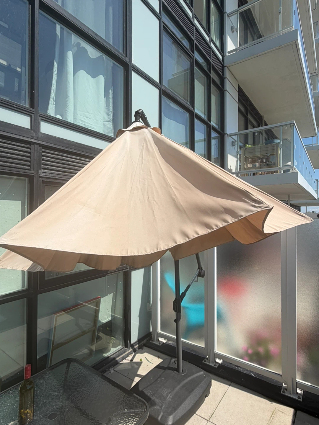 Cantilever Patio Umbrella with Base - photo 3