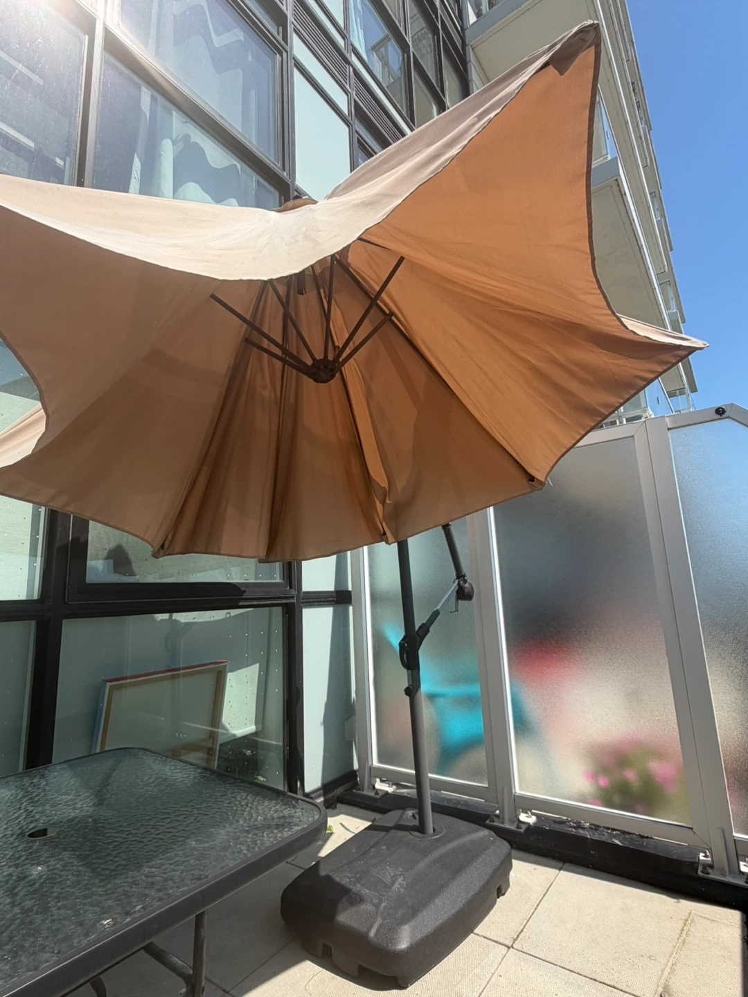 Cantilever Patio Umbrella with Base - photo 4