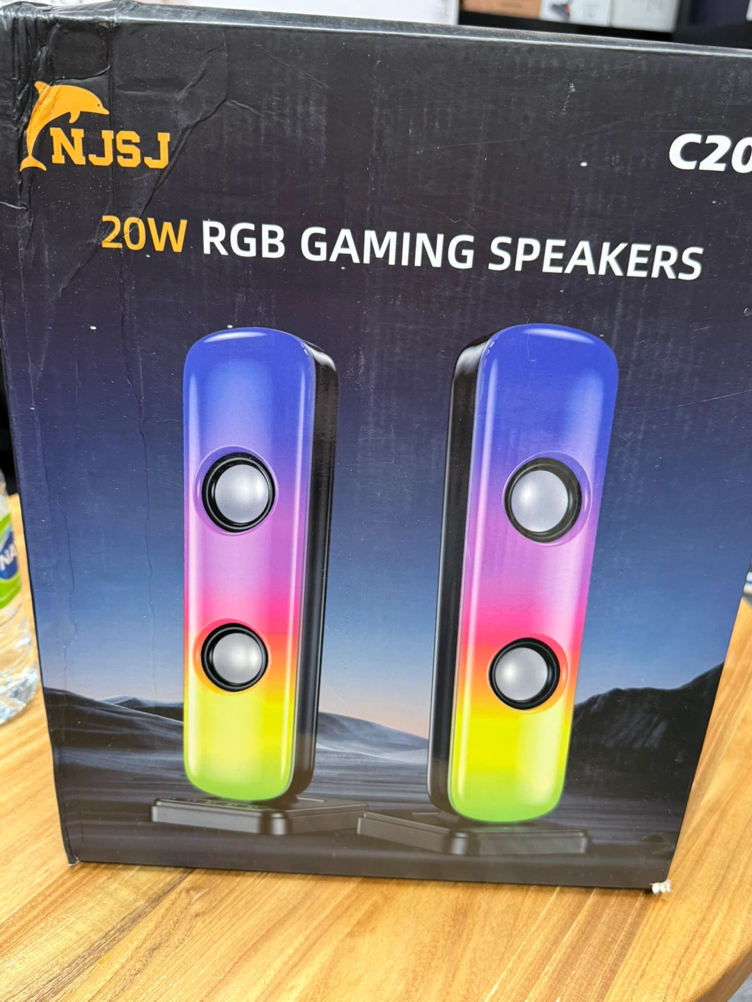 NJSJ C20 RGB Gaming Speakers 20W