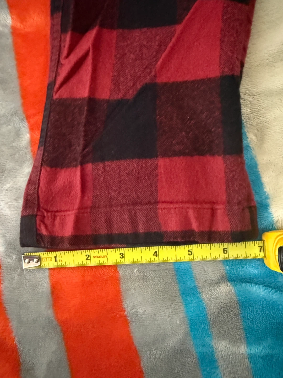 Hollister Sleep Pants Red and Black Size M - photo 3