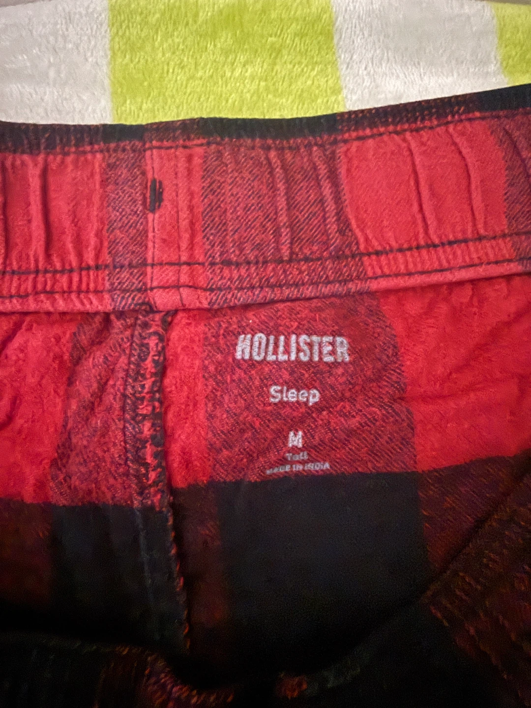 Hollister Sleep Pants Red and Black Size M - photo 2