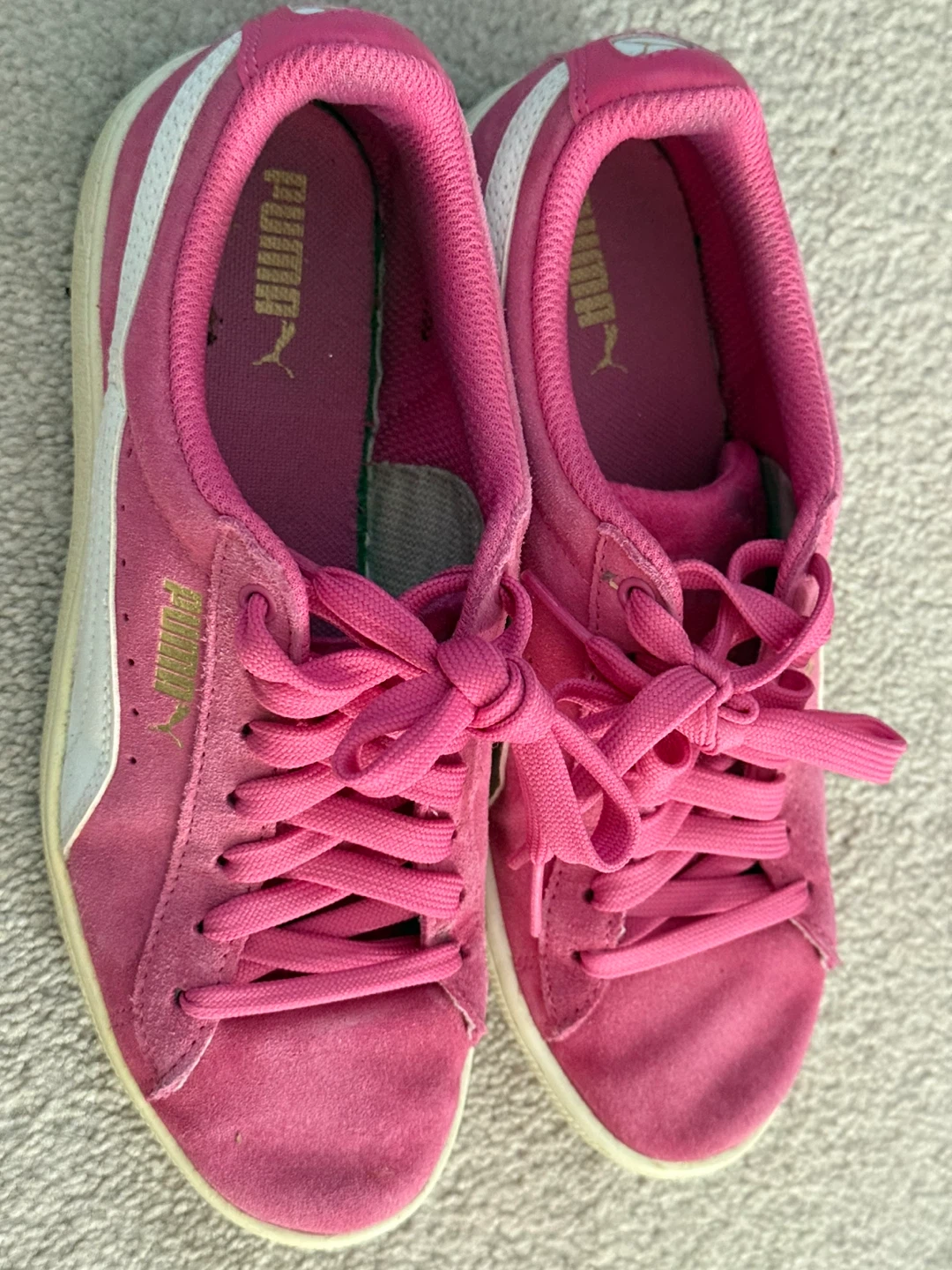 Puma Pink Suede Sneakers - Women's Size 6