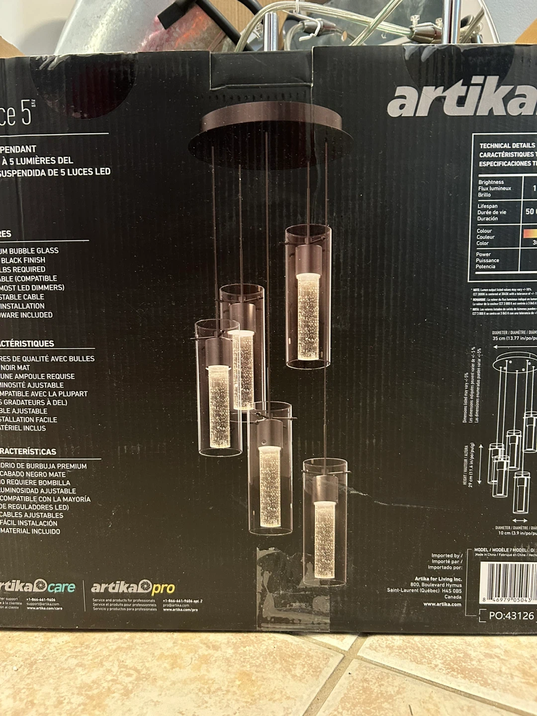 Artika Pro 5-Light Pendant Chandelier - photo 4