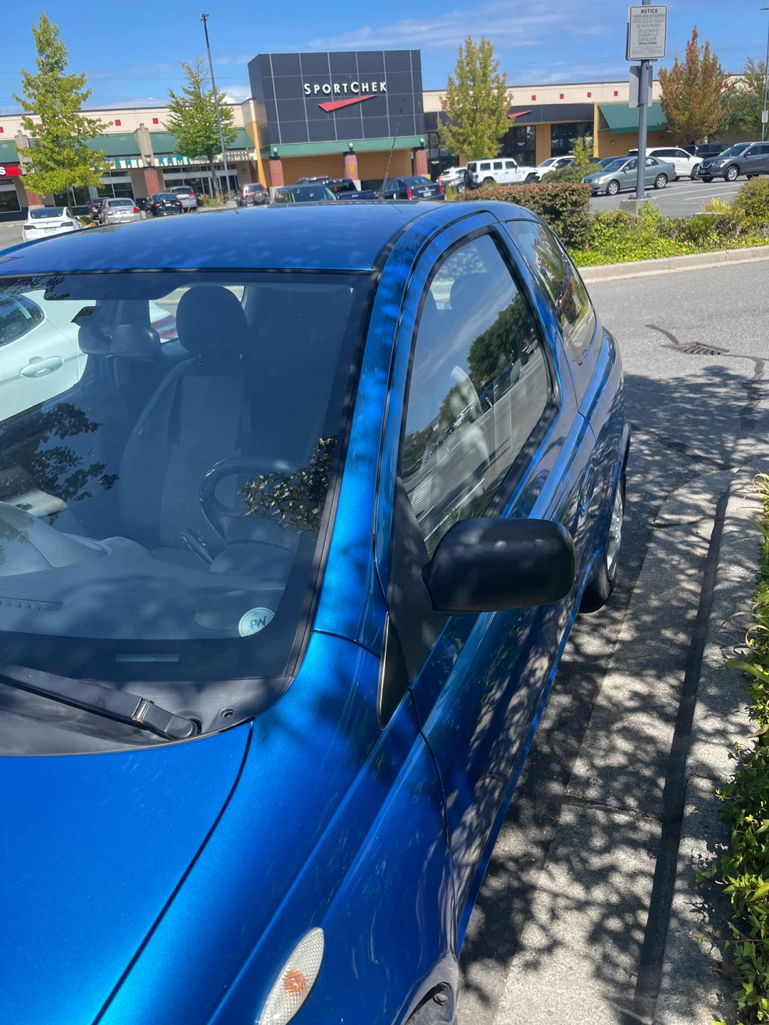 Blue Toyota Echo Hatchback - photo 2