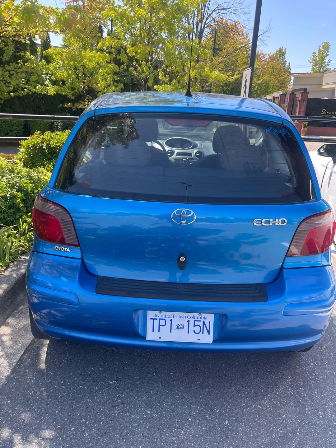 Blue Toyota Echo Hatchback