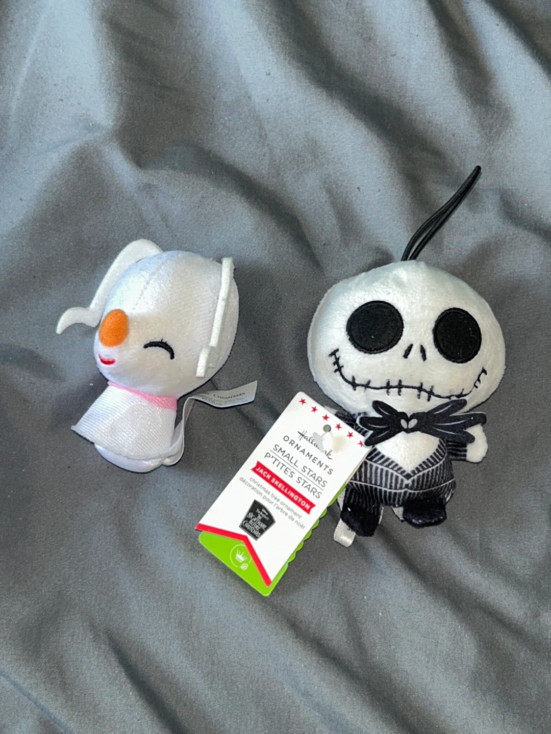 Nightmare Before Christmas Jack Skellington & Zero Plushs