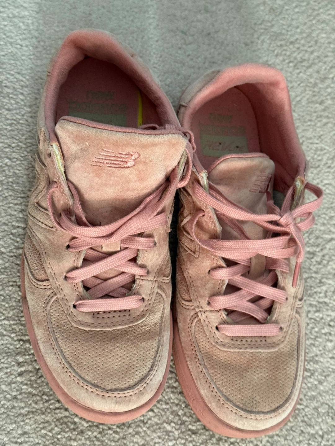 New Balance Pink Suede Sneakers