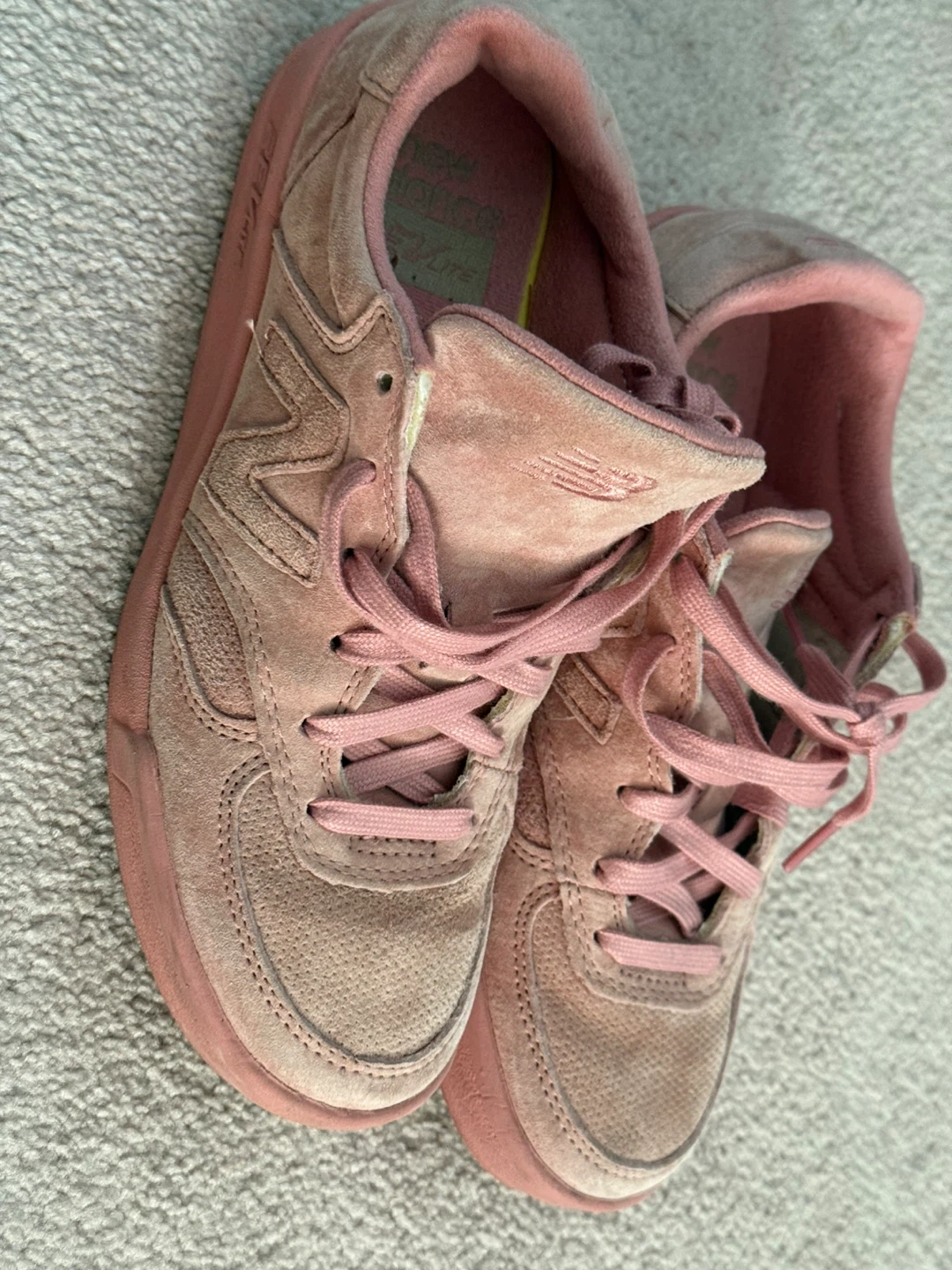 New Balance Pink Suede Sneakers - photo 3