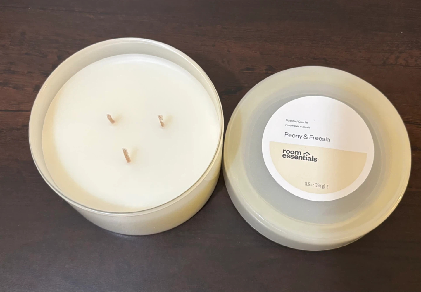 NEW Room Essentials Peony & Freesia Scented Candle - 11.5 oz