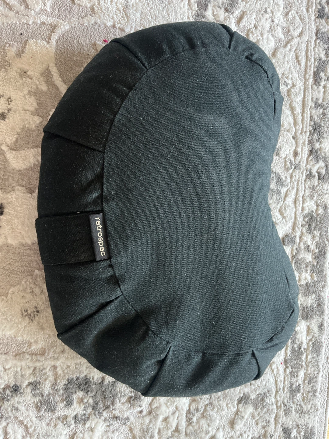Retrospec Black Meditation Cushion