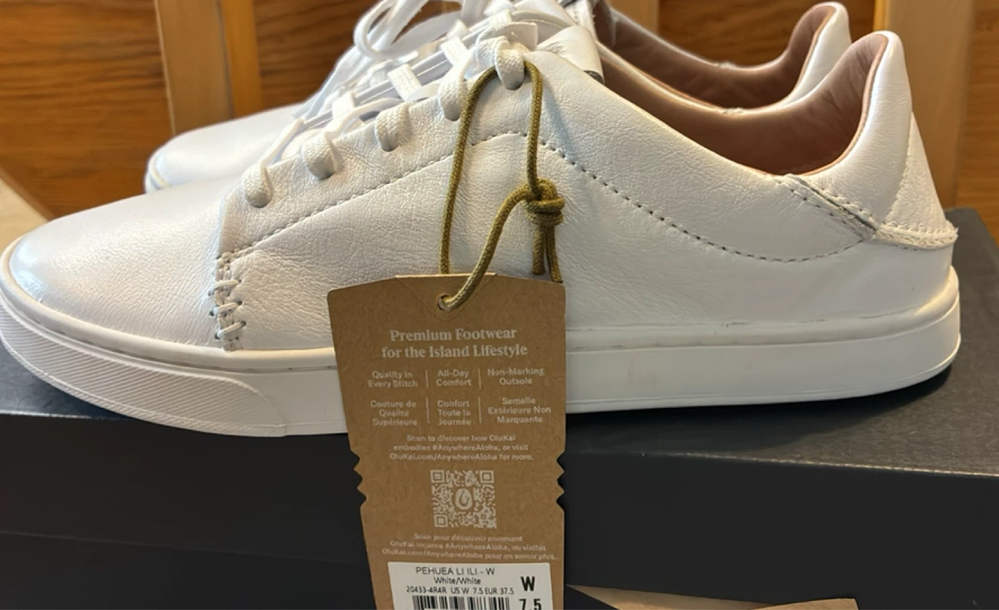 New OluKai Pehe'e Li'i Women's Sneakers - White - photo 2