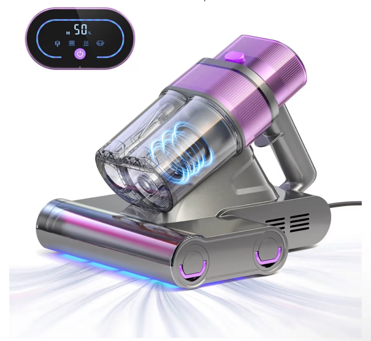UV-C Dust Mite Vacuum Cleaner with Smart Display - photo 4