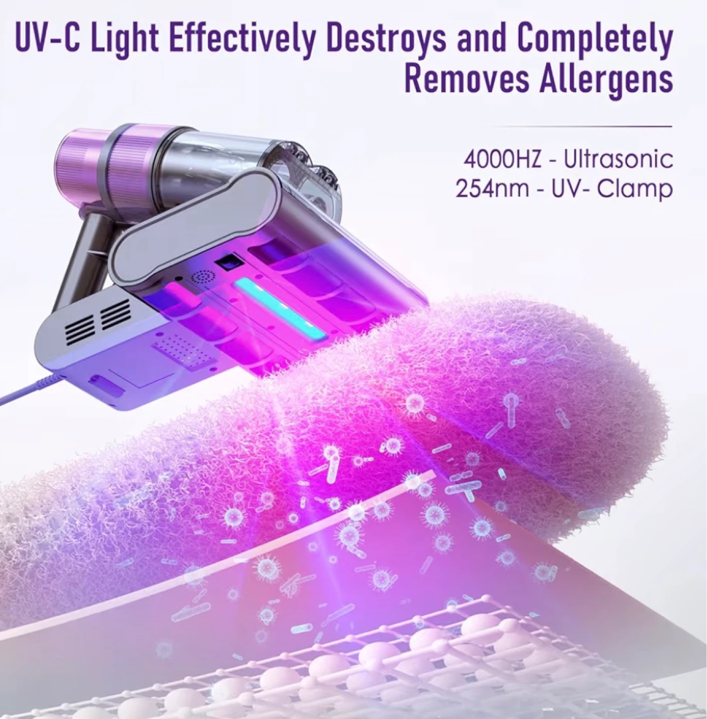 UV-C Dust Mite Vacuum Cleaner with Smart Display - photo 3