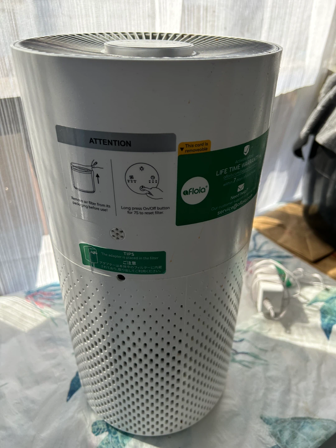 Afloia Air Purifier with 2 Replacement Filters - photo 4