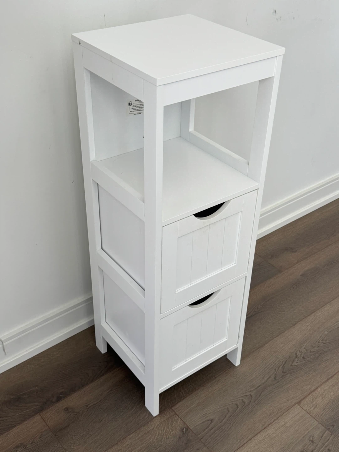 White 2-Drawer Storage Unit