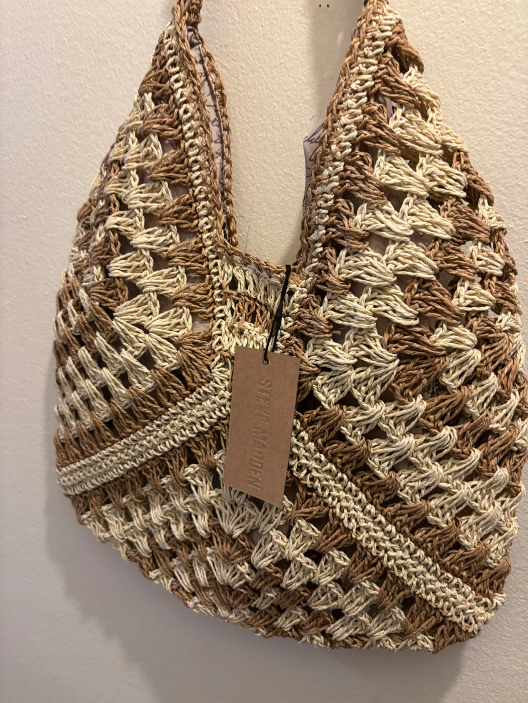 NEW Steve Madden Woven Shoulder Bag