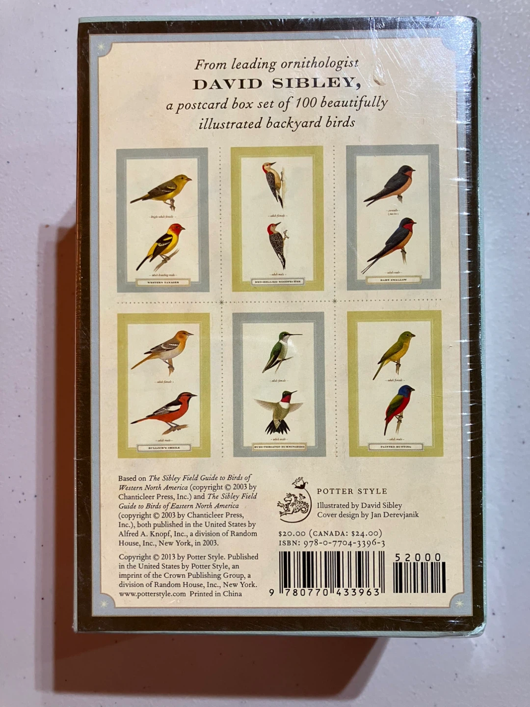 New! David Sibley Backyard Bird Postcards - 100 Cards - photo 2