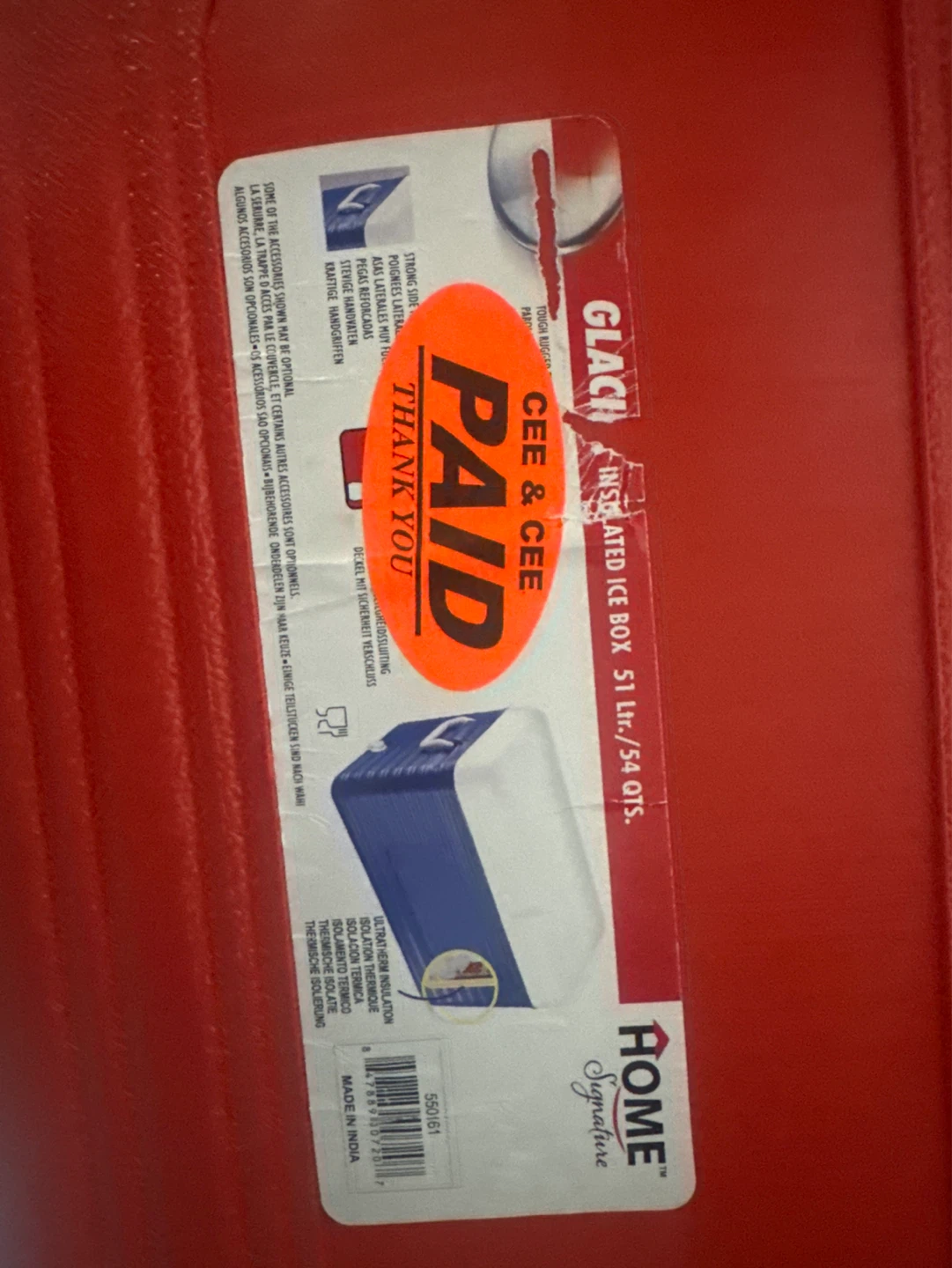 Igloo 51 Qt. Insulated Ice Chest Cooler - Red/White - photo 4