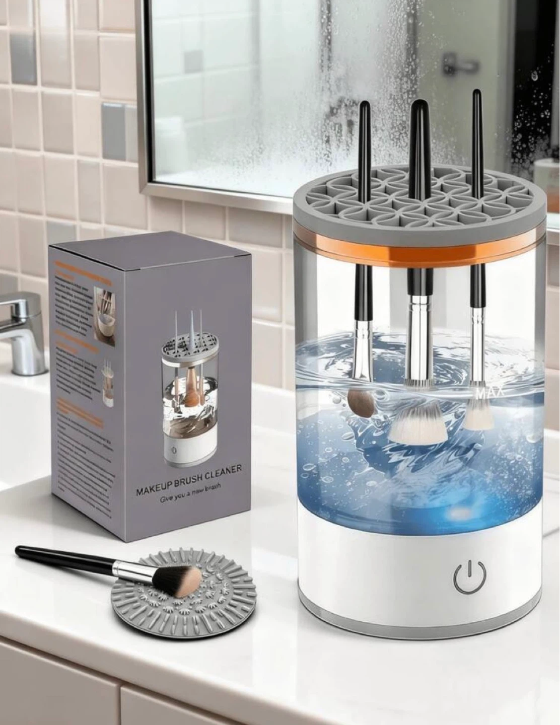 Automatic Makeup Brush Cleaner