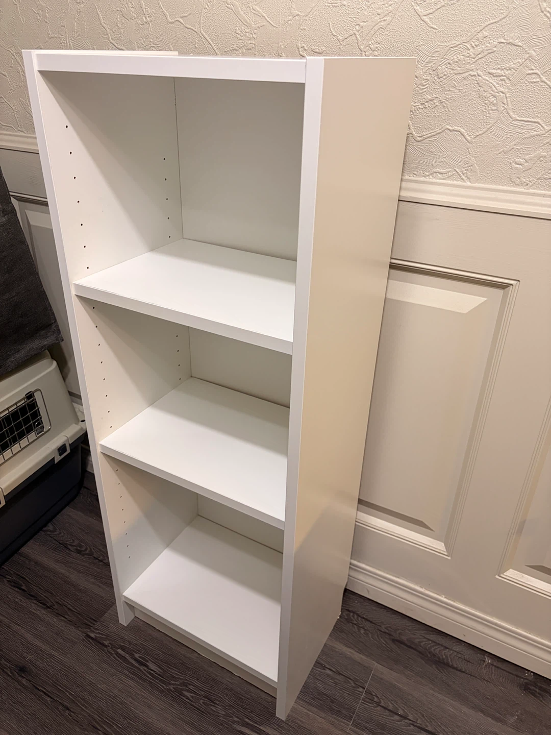 White 3-Shelf Bookcase - photo 3