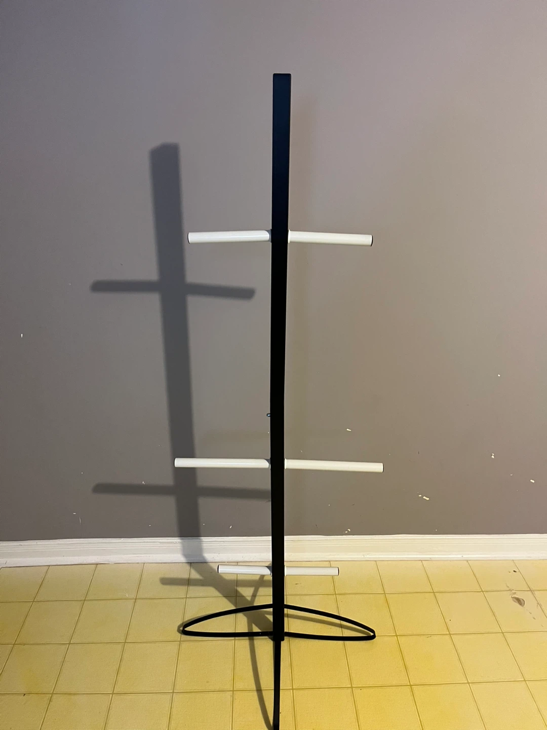 Black and White sports equipment drying stand