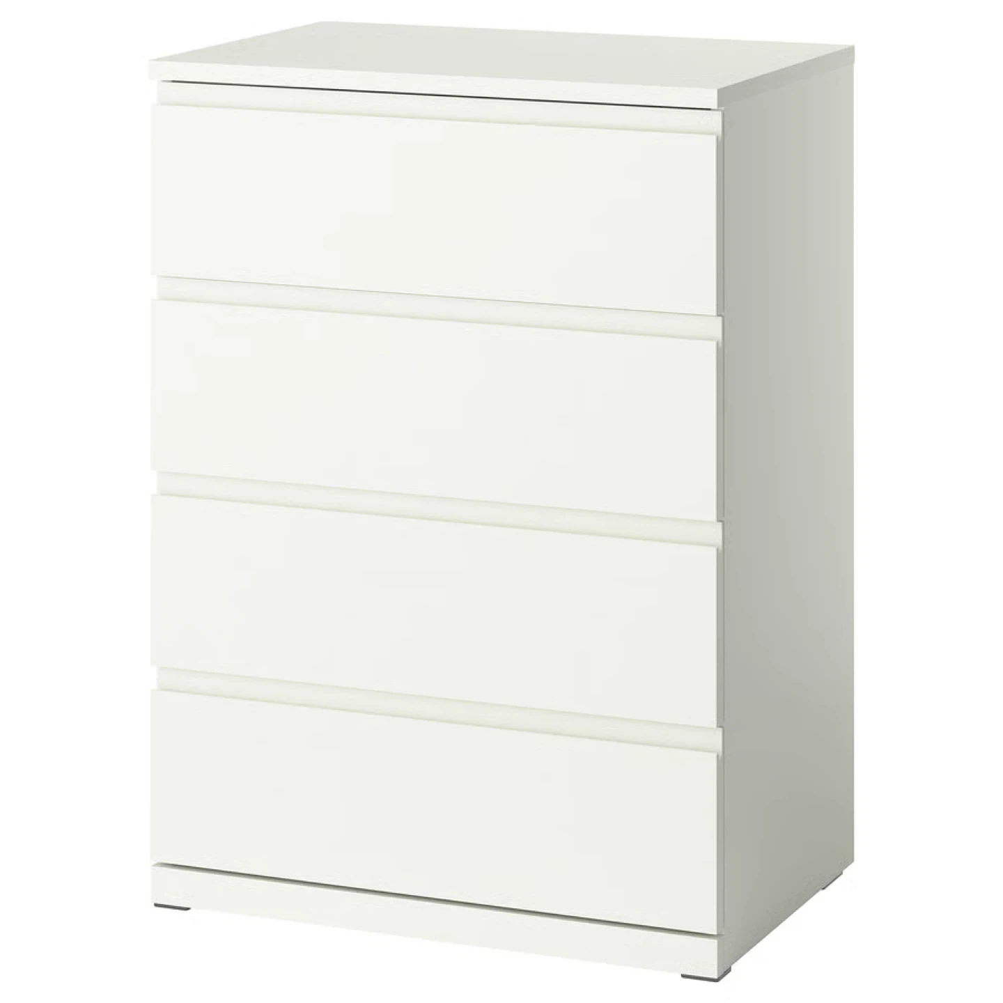 White IKEA STORKLINTA 4-Drawer Dresser