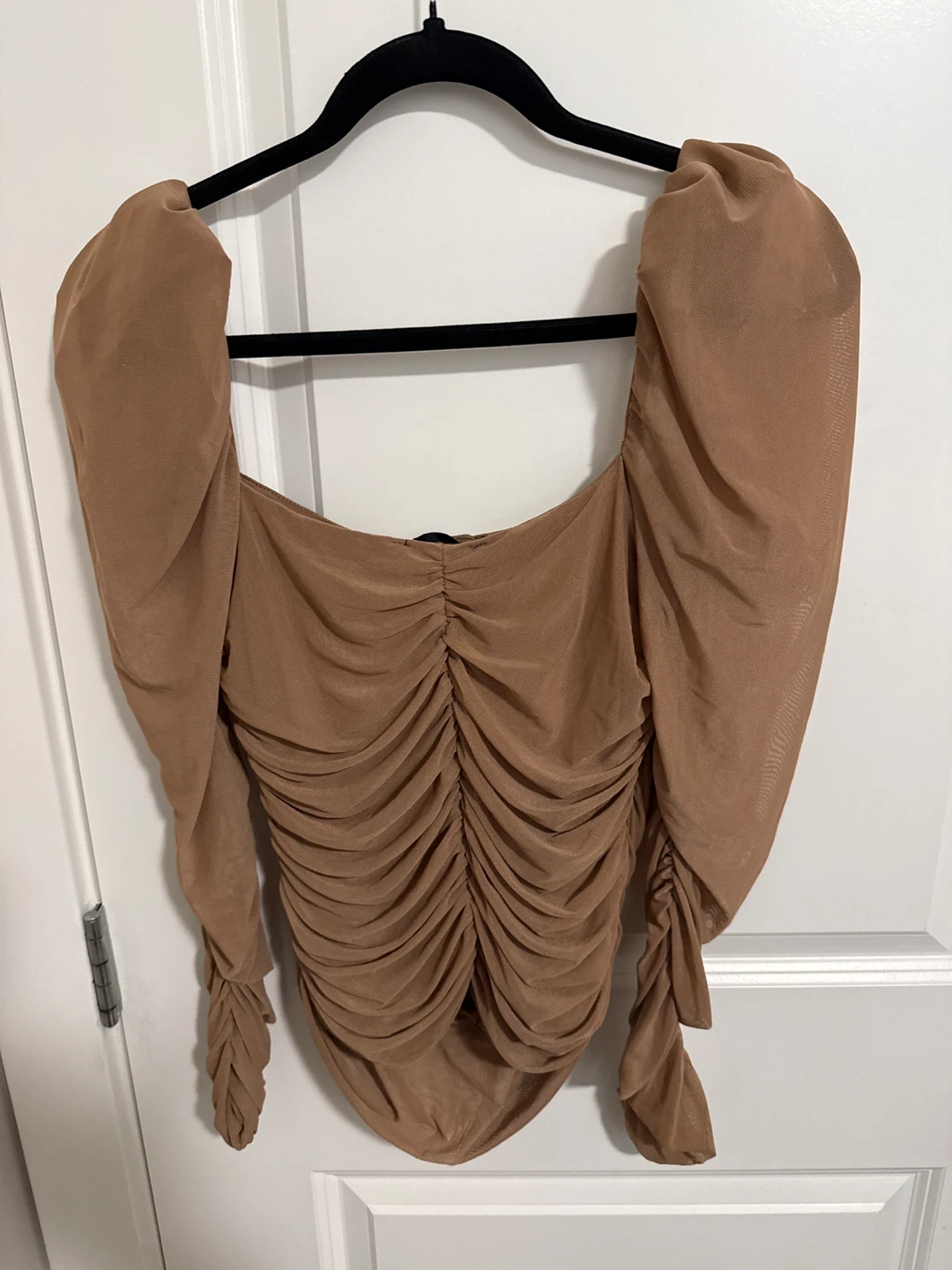 REVAMPED SHEER RUCHED TOP. M - photo 2