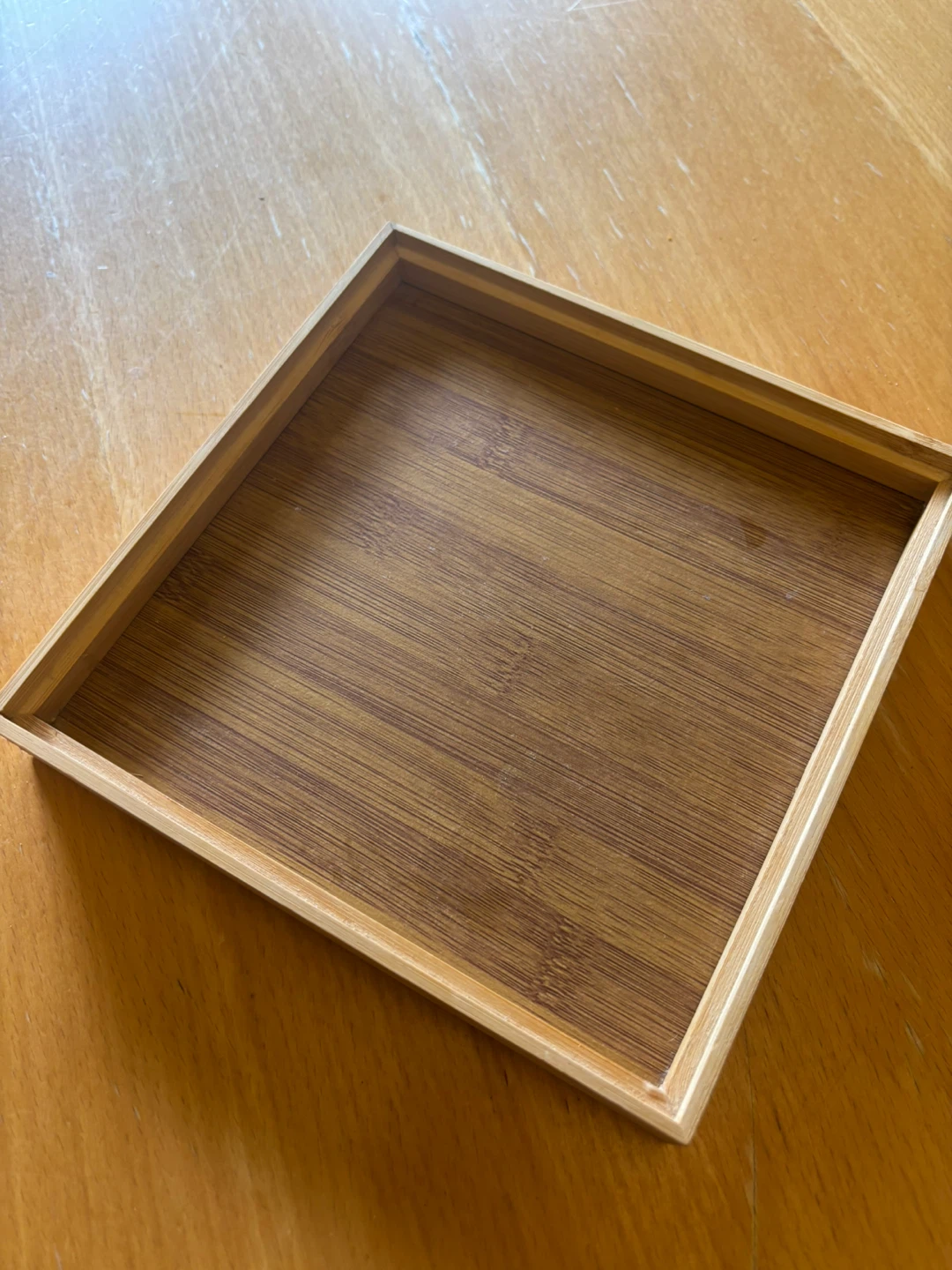 Small wooden decorative tray