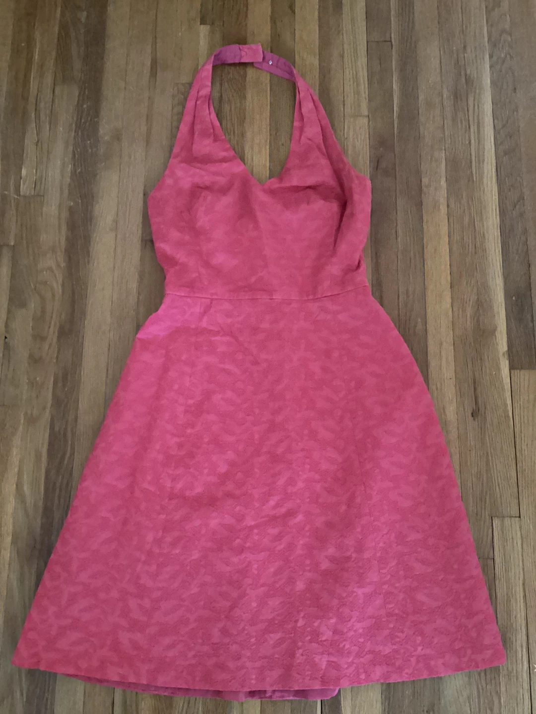 Ann Taylor Petite Pink Halter Dress