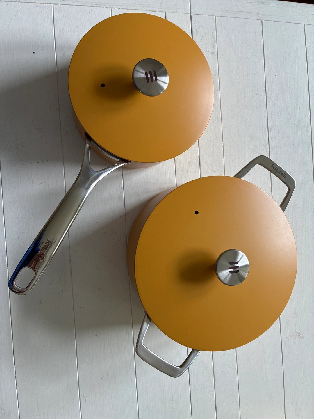 Kilne Set of 2 Saucepans with Lids