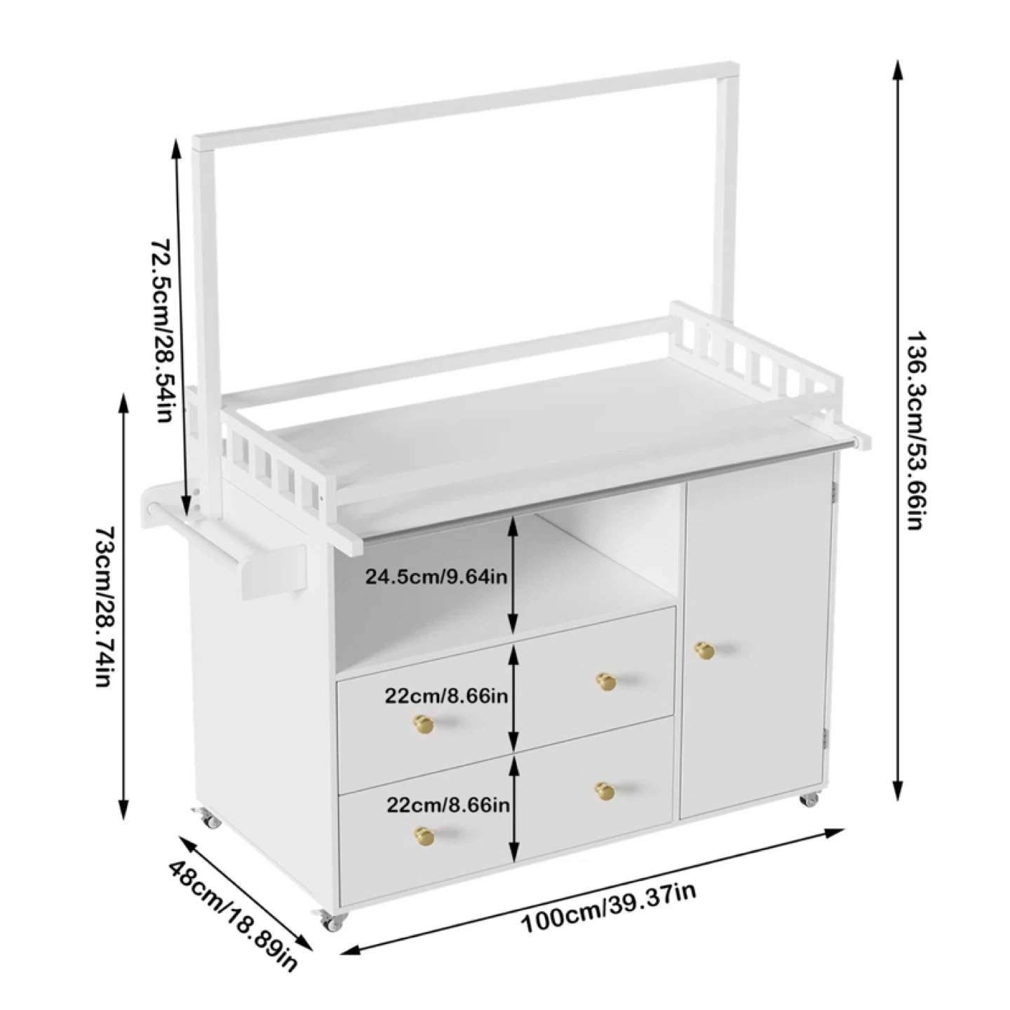 Modern Nursery Changing Table Dresser