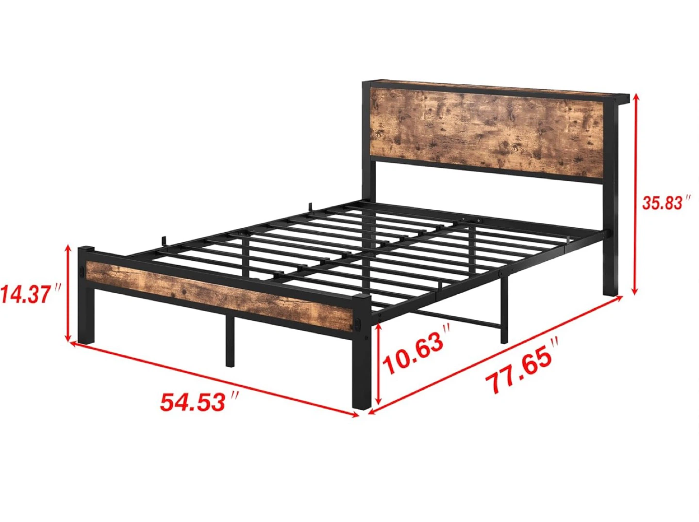 Full Size Bed Frame & Mattress - photo 2