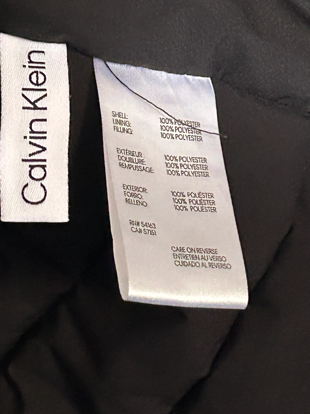 Calvin Klein Puffer Jacket - Black - Size L - photo 5