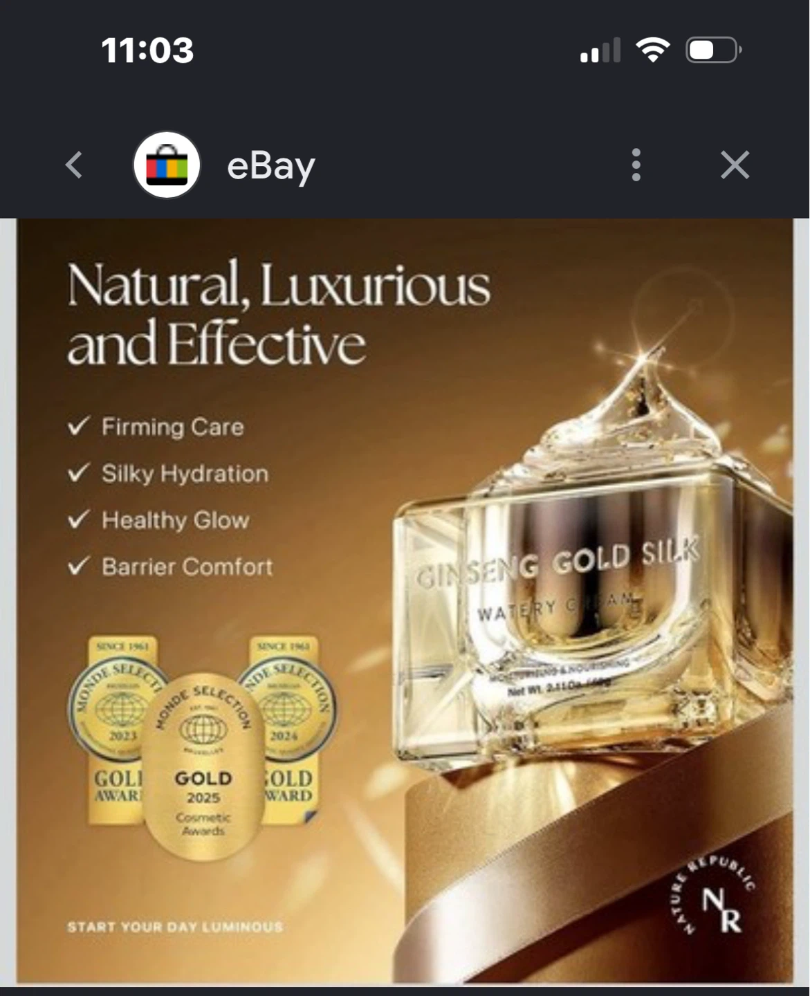 Nature Republic Ginseng Gold Silk Watery Cream