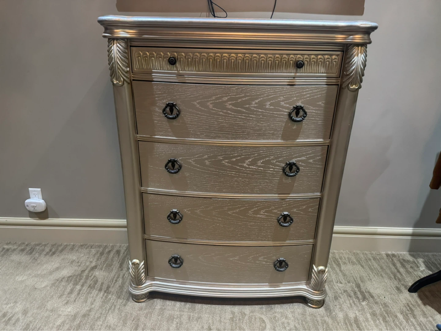 Luxury Bed Frame with Matching Nightstands and Dresser - photo 2