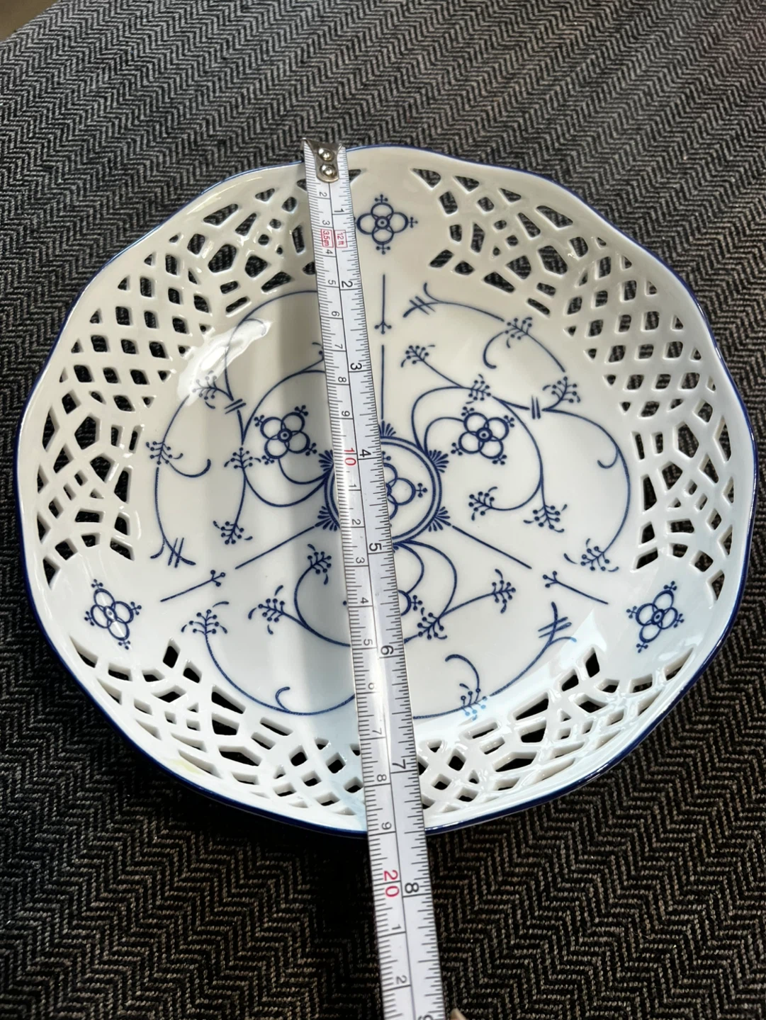 Vintage Ingres Weiss Pierced Lattice Bowl Form Marienbad - photo 2
