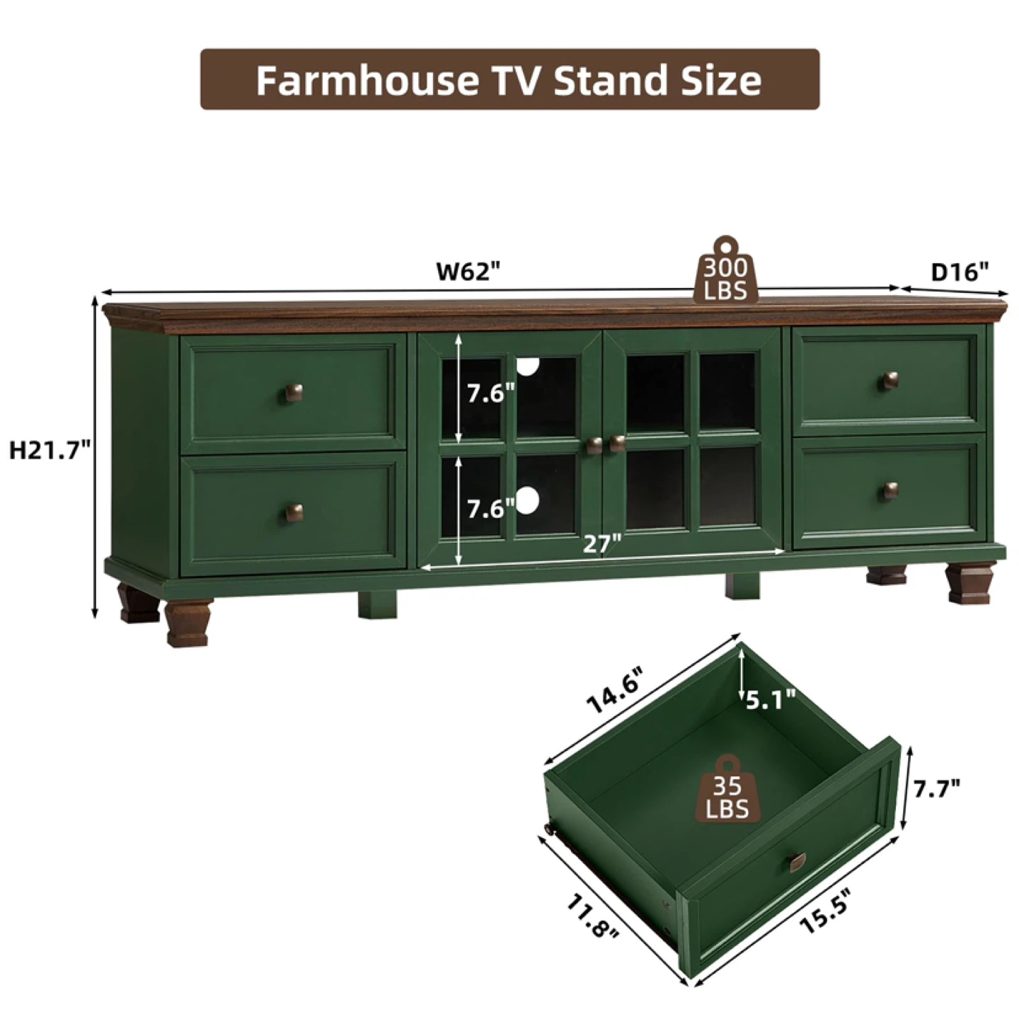 SAVOR TV Stand with Storage Cabinet