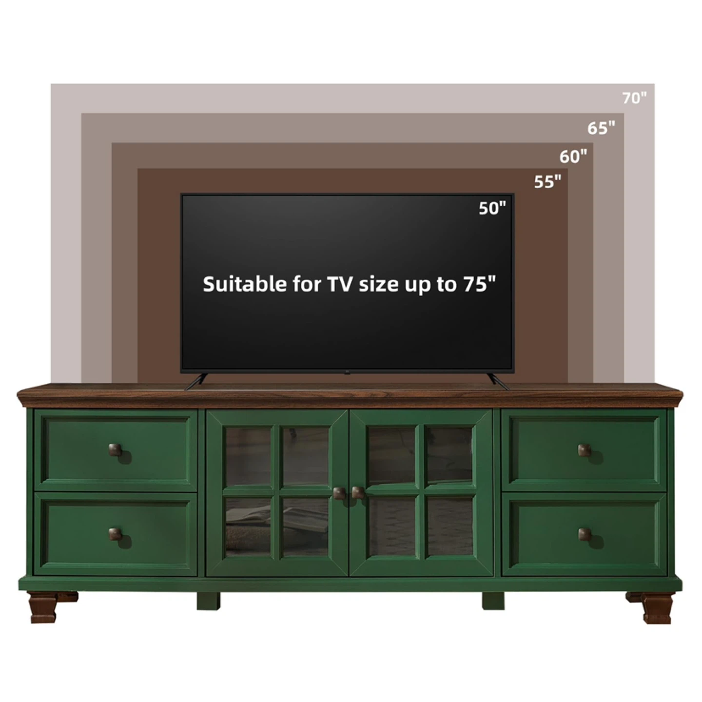 SAVOR TV Stand with Storage Cabinet - photo 2