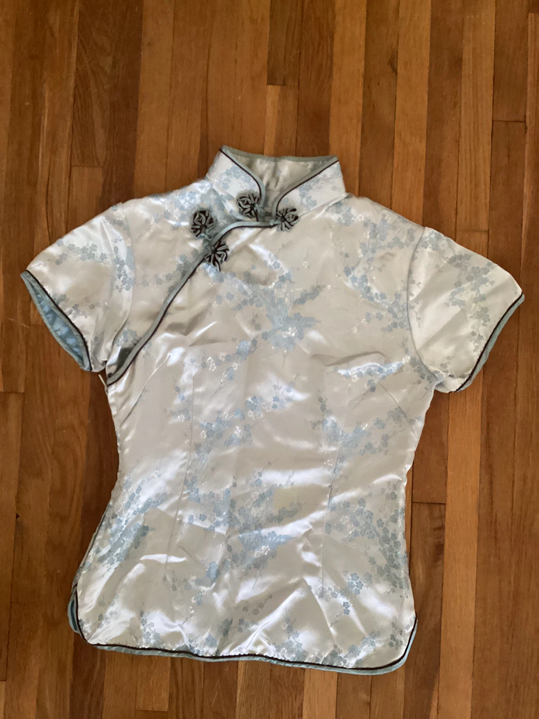 Satin Brocade Cheongsam Top