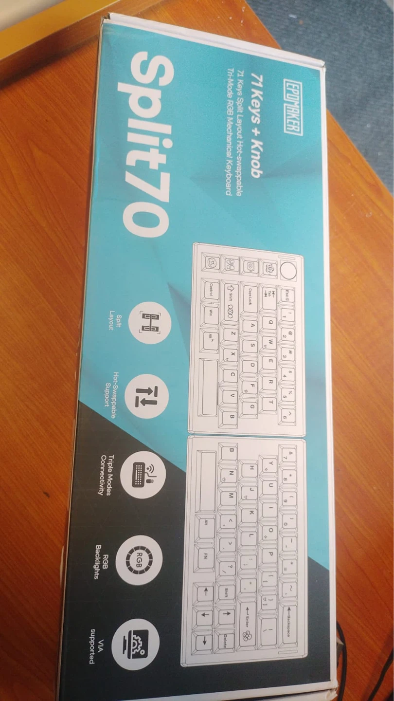 Epomaker Split70 Mechanical Keyboard - 71 Keys + Knob - photo 2