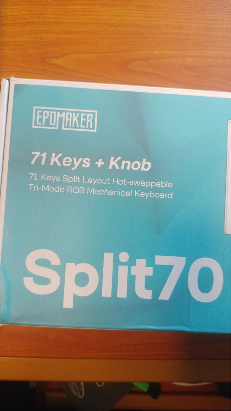 Epomaker Split70 Mechanical Keyboard - 71 Keys + Knob