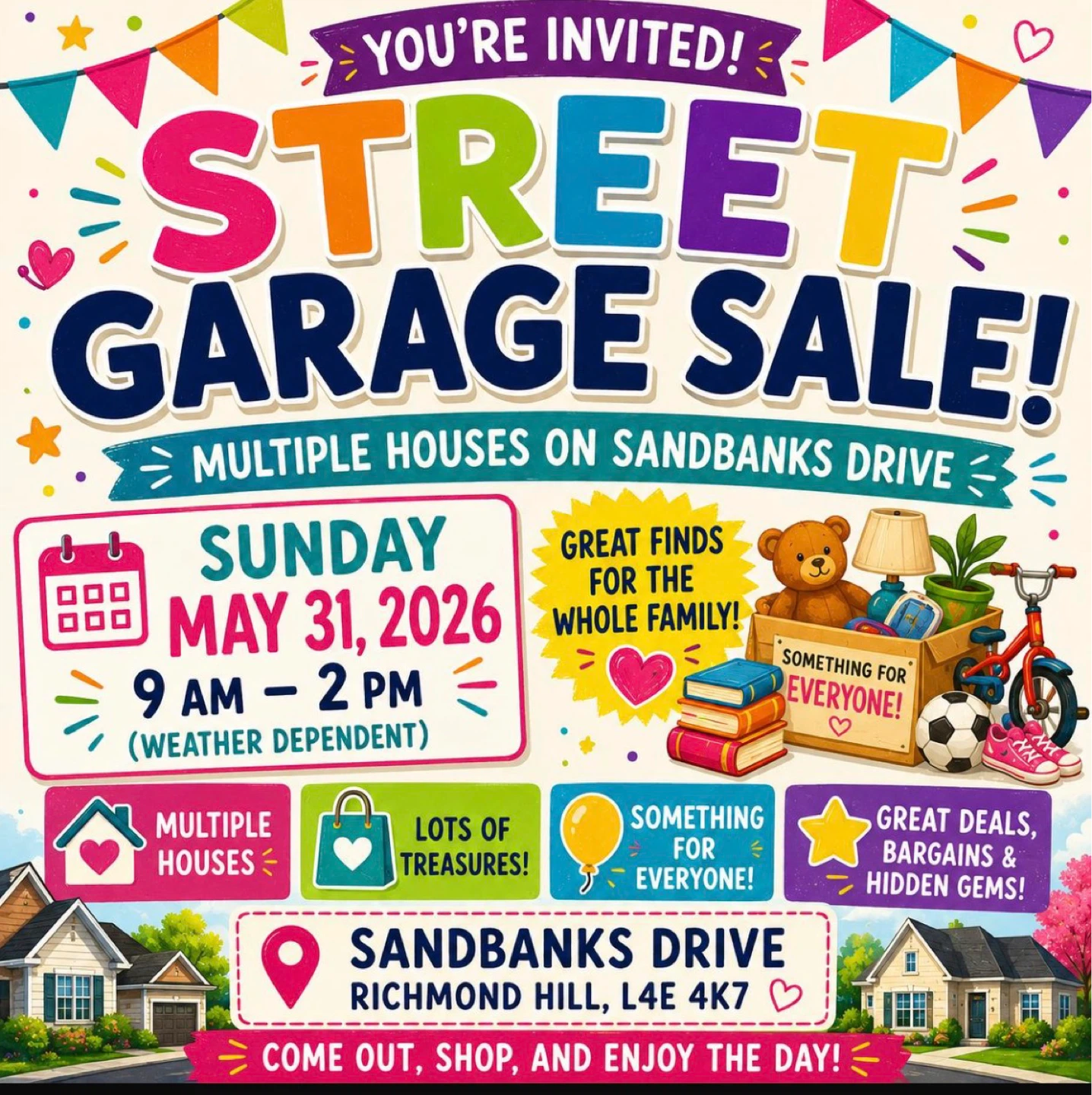 Street Garage Sale - Sandbanks Drive