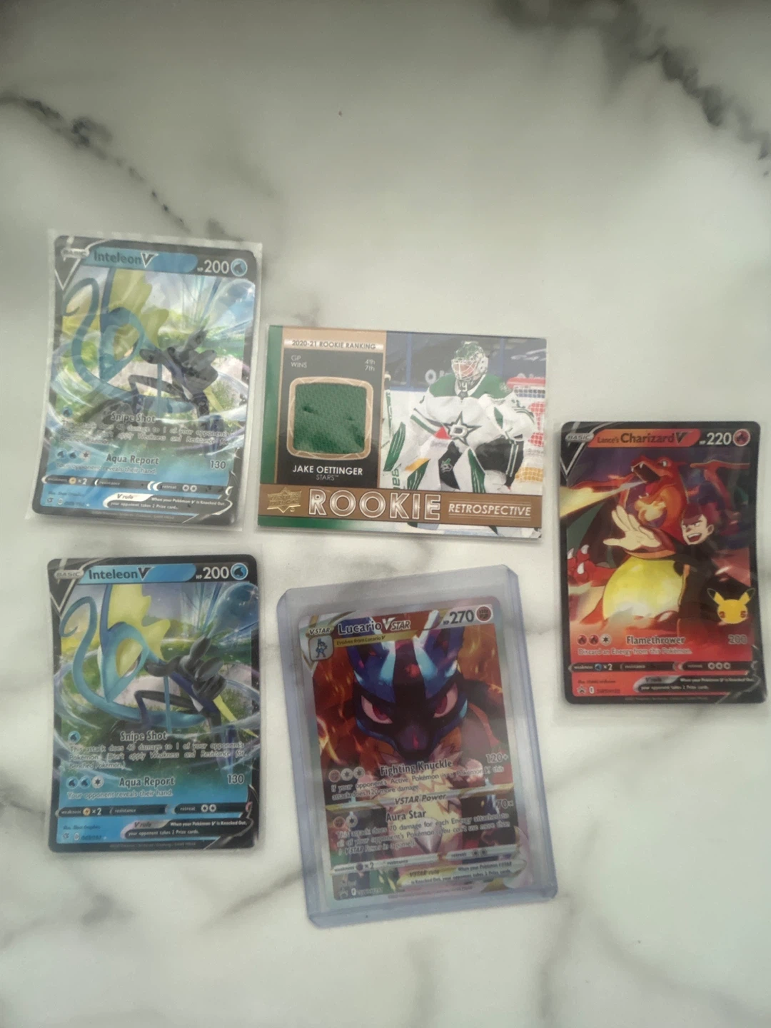 Poke mon/ hockey cards.