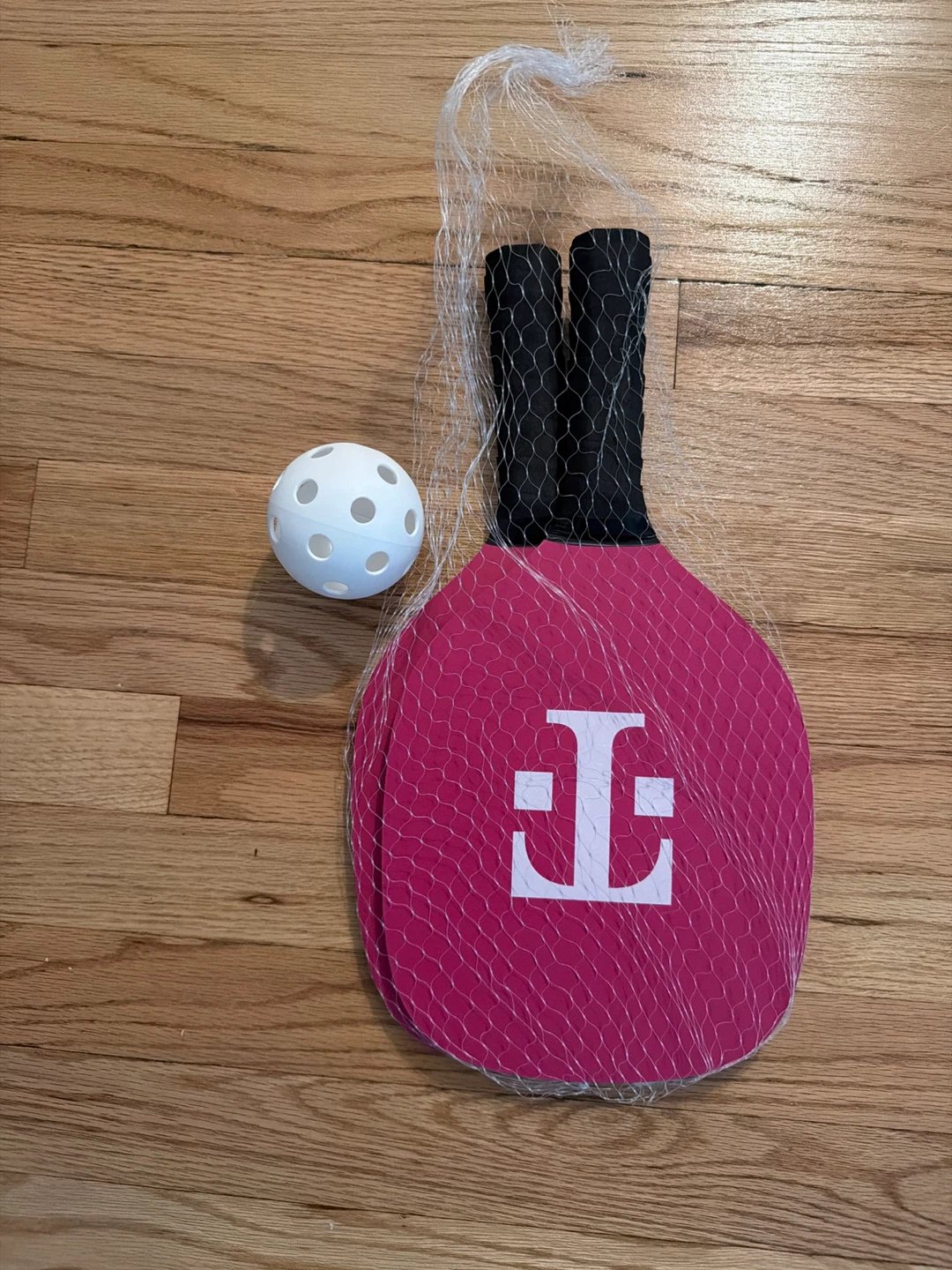 T-Mobile Pink Pickleball Paddles and Ball Set